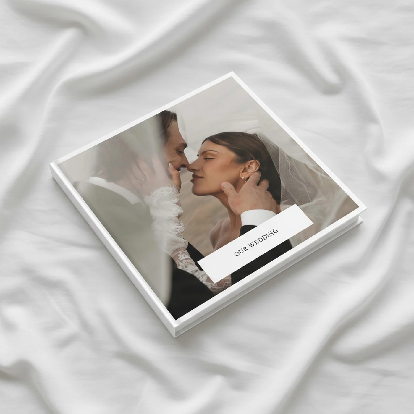 klikkie photo book displayed on a coffee table