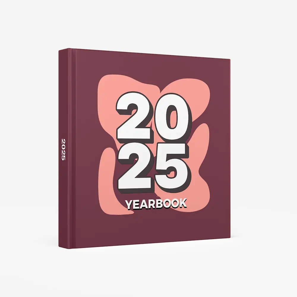 Retro Year Book – Burgundy