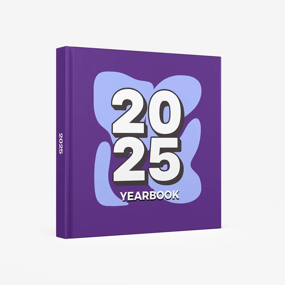 Retro Year Book – Purple